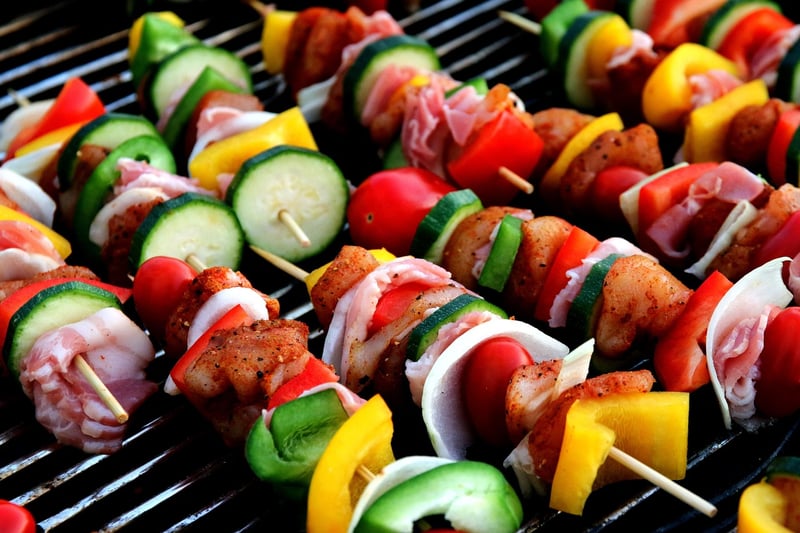 Mango Coconut Shrimp Skewers